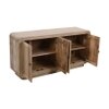Craig Solid Mango Wood Sideboard with 4 Door in Natual Finish