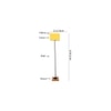 Drake Yellow Cotton Shade Floor Lamp
