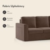 Kowloon Sectional 3 Seater Pull Out Sofa cum Bed In Daschund Brown Colour