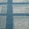 Jaipur Rugs Soft Checkered Wool Dhurrie Rug Blue 6x9 ft