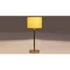 Yellow Jute with Metal Gold Table Lamp
