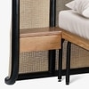 Andaman East Island Solid Wood Bed in Black Colour