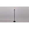 Cersei Black Glass Shade Floor Lamp