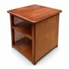 Kasvya Cane and Solid Wood Bedside Table