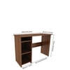 Woodbuzz Duke Engineered Wood Finish Study Table Desk In Walnut
