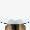 Solace Mild Steel Coffee Table in Beige Colour