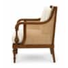 Upland Accent Sofa Chair in Teak Finish