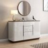Baltoro Engineered Wood Sideboard in White Finish