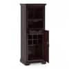 Mateo Solid Wood Bar Cabinet (Mahagony Finish)