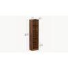 Alex Engineered Wood Bookshelf with 5 Shelves in Brown Maple