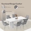 Megan Swivel Dining Chair In Grey Colour