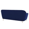 Rivo Velvet 3 Seater Sofa in Navy Blue Color