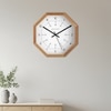 Wooden Wall Clock with 24-Hour Contemporary Dial