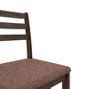 Seattle Starter Dining Set 1+6 (Rubberwood, Dark Cappuccino Finish)
