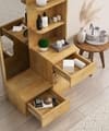 Hexa Red Wooden Dressing Table in Giant Wood Colour