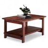 Aroda Sheesham Wood Contemporary Rectangle Coffee Table In Honey Finish