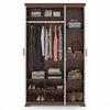 Miller 3 Door Wardrobe With Mirror and Lock in Two Tone Finish