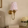 Devansh Metal Electric Wall Light in Antique Gold Colour with Multi Shade Count of 1 Light