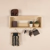 Avalon Wooden Wall Shelf Organiser With Key Holders