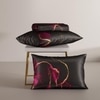 Stoa Paris 300TC UltrSatin Super King Bedsheet with 2 Pillow Covers Satin Super Magenta Gold