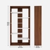 Darryl Bookcase Walnut And Frosty White