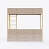 Pine Tree Single Size Bunk Bed In Oak Colour