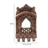 Desert Art Solid Wood Jharokha Wall Frame 10 Inch in Copper Colour