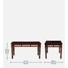 Hrishita Solid Wood 6 Seater Dining Table in Honey Finish