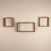 George Iii Rectangular Shaped Set Of 3 Wooden Wall Shelves