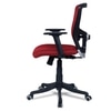 Peacifice Mid Back Ergonomic Chair in Red Colour