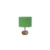 Freya Green jute & solid wood table lamp