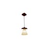 Whirl Brown Solid Wood Single Hanging Light