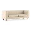 Rubik Essential 3 Seater Fabric Sofa in Pearl Colour