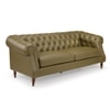 Fairmont 3 Seater Leatherette Sole in Olive Green Colour