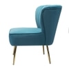 Beato Fabric Accent Chair in Blue Colour