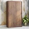 Jaden Engineered Wood 2 Door Sliding Wardrobe Without Mirror in Classic Walnut Finish