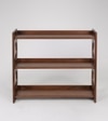 Pinky Solid Wood Book Shelf in Dark Brown Finish