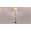 Corey Multicolour Fabric Floor Lamp with Black Iron Base