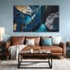 The Castle Decor Marble Ink Paint Wall Art Set of 5 27x48 Inch