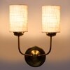 Devansh Metal Electric Wall Light in Gold Colour with White Shade Count of 2 Lights