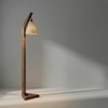 Charles Beige Jute Floor Lamp with Beige Jute Base