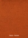 Oliver Boucle Fabric Lounge Chair in Orange Colour