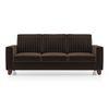 Apollo Neo 3 Seater Fabric Sofa in Dark Earth Colour (Back Height : Regular, Cushion Type : Soft)