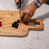 Ireka Home Grovez Acacia Wood Chopping Board with Handle – Cutting Board (43 x 20 cm)