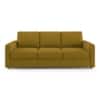 Apollo Compact 3 Seater Fabric Sofa in Olive Green Colour