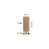Iero Beige Jute table lamp with Gold wood base