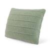 Cairo Pistachio Green Cotton Knitted Decorative Cushion Cover 16 x 16 Inches