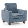 Apollo Neo  High Back 1 Seater  Fabric Sofa In Ocean Weave Colour