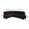 Melo 3 Seater Fold Out Sofa cum Bed  in Brown Colour