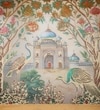 Taj Garden View Wooden Tray - Small
